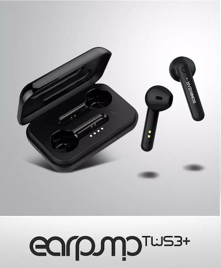 Sonic Gear TWS 3+ In ear Bluetooth хендсфри Слушалки с Кутийка за Зареждане Черно
