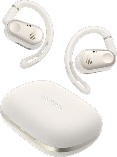 Edifier Comfo Flex Open Ear Bluetooth Handsfree Earphones with Sweat Resistance and Charging Case White