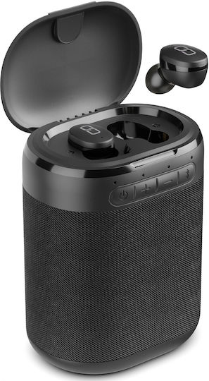 Ledwood Versa In-Ear Bluetooth-Freisprecheinrichtung Kopfhörer mit Ladeetui Schwarz