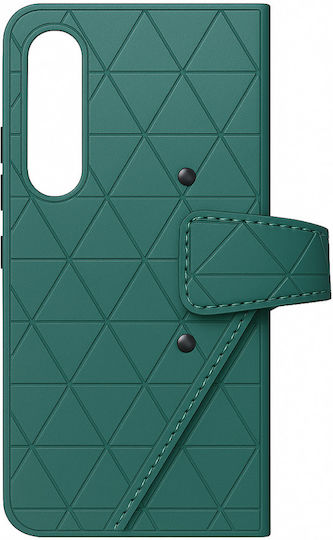 360 Full Cover Plastic / Synthetic Leather Set with Glass (Galaxy Z Fold 3)