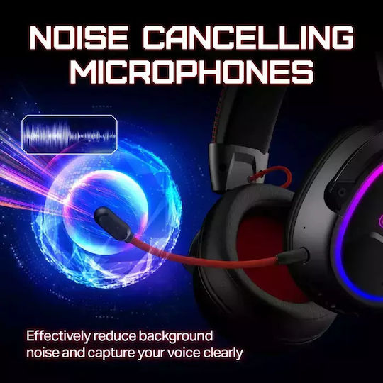 OXS Storm G2 Ασύρματο Over Ear Gaming Headset με σύνδεση Bluetooth / USB Λευκό for Nintendo Switch / PC / PS4 / PS5 / XBOX