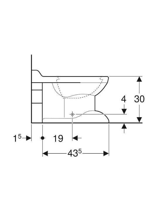 Geberit Stehende Toilette Weiße 4022009021981