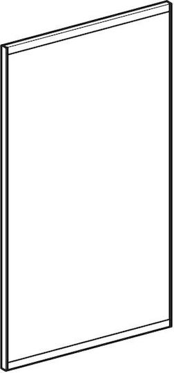 Geberit Option 501.070.00.1 Ορθογώνιος από Μέταλλο Ασημί Geberit Option 501.070.00.1 Ορθογώνιος από Μέταλλο Ασημί