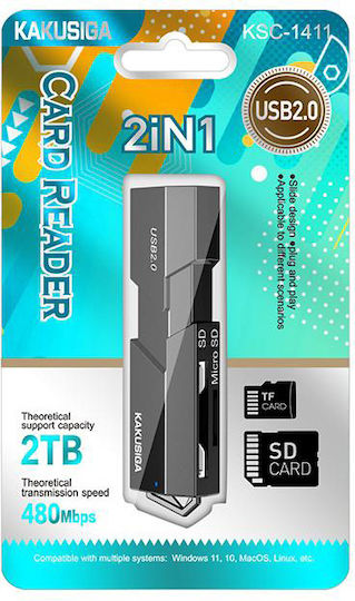 Kakusiga Kartenleser USB 2.0 für /S/D/ / / / / /