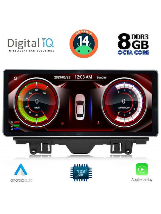 Digital IQ Car Audio System for Audi A3 2013-2021 (Bluetooth/USB/WiFi/GPS/Apple-Carplay/Android-Auto) with Touch Screen 12.3"