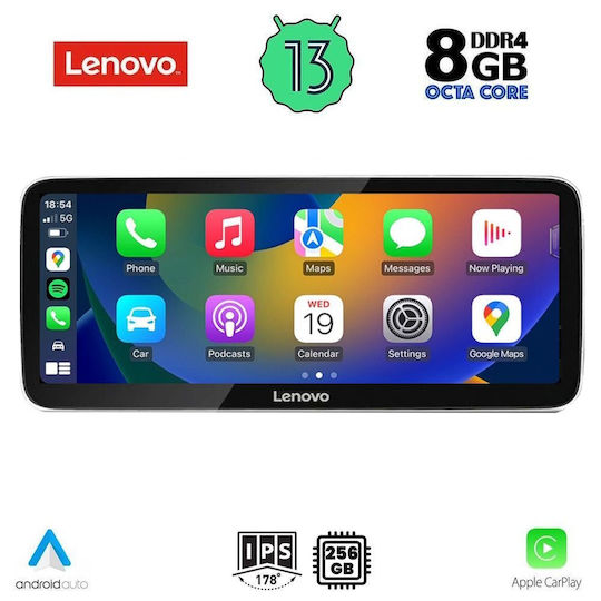 Lenovo Ηχοσύστημα Αυτοκινήτου για Audi A6 2016-2018 (Bluetooth/USB/WiFi/GPS/Apple-Carplay/Android-Auto) με Οθόνη Αφής 10.33"