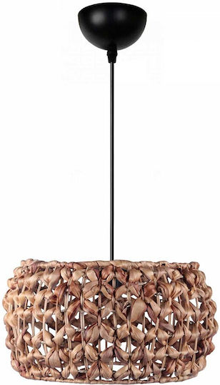 GloboStar Dario Κρεμαστό Φωτιστικό Καφέ Boho με Ντουί E27 29x29x16εκ.