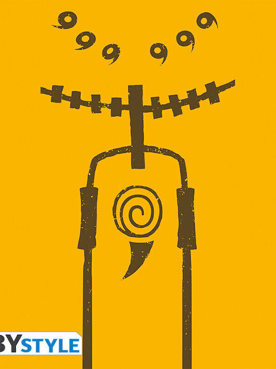 Abysse Shippuden Chakra Mode T-shirt Naruto Yellow Cotton
