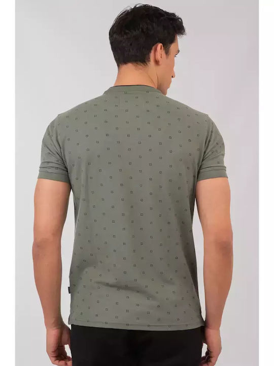 Kurzarm Herrenbluse Agave Grün