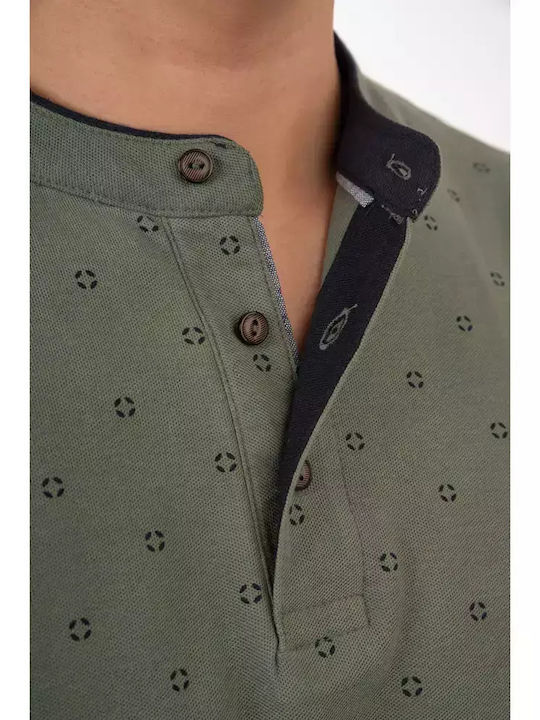 Kurzarm Herrenbluse Agave Grün