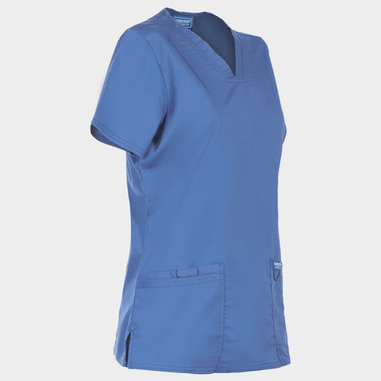 Cherokee WWE620 Women's Light Blue Medical Blouse