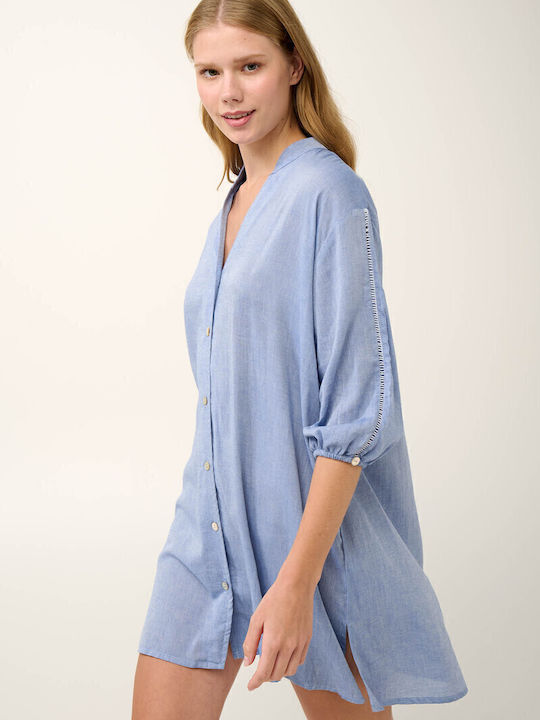 Sommer Damenkleid mit Tränen Blue Infinity