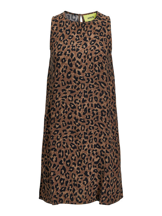 Summer Mini Shirt Dress Leopard