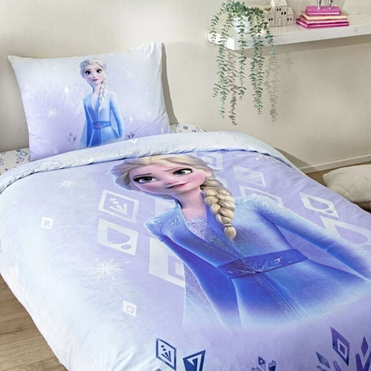 Tac Conținut set Husă de pilotă pentru copii Single cu față de pernă Frozen Diamond 160x220cm