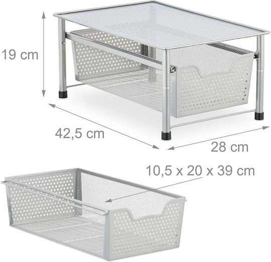 Relaxdays Organizator auto Gri