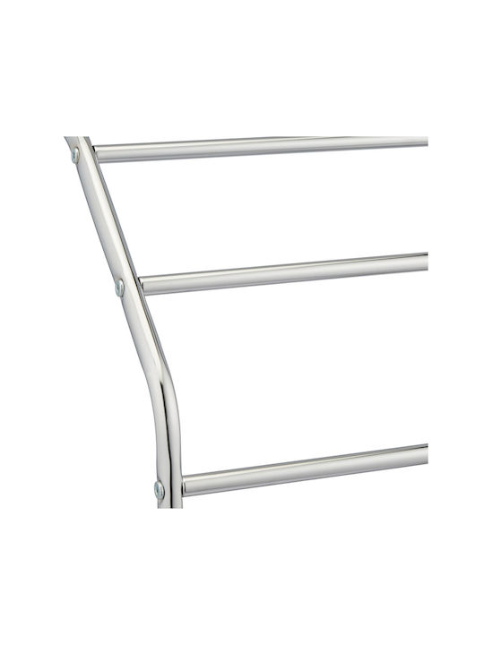 Relaxdays Raft de haine de Baie Simplu ​25.5x25.5cm Inox Gri