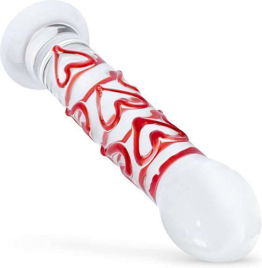 Gildo Γυάλινο Dildo Διάφανο 17cm