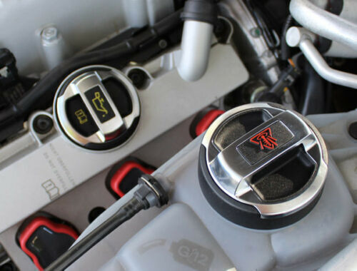 Комплект капачки за масло и охладителна течност стил Audi R8 Volkswagen Seat Skoda Audi Gti Gtd Tdi A3 Tt S3 R32 Rline Fr Cupra