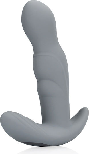 LoveLine Rotating Prostate Stimulator Πρωκτική Σφήνα με Δυνατότητα Ασύρματης Λειτουργίας και Δόνηση Γκρι