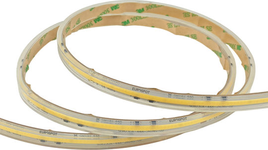 Eurospot Αδιάβροχη Ταινία LED 220V Φυσικό Λευκό Φως 5m Τύπου COB