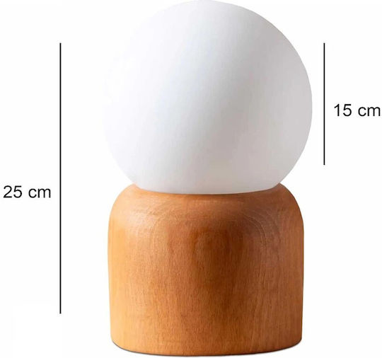 GloboStar Board Decorative Lamp with Socket for Bulb E27 Beige