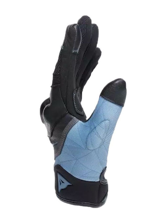 Dainese Ermex Sommer Damen Motorradhandschuhe Black / Blue Mirage