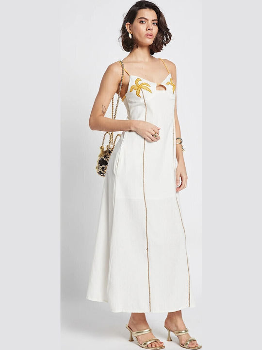 Summer Maxi Dress for Wedding - Christening Ecru