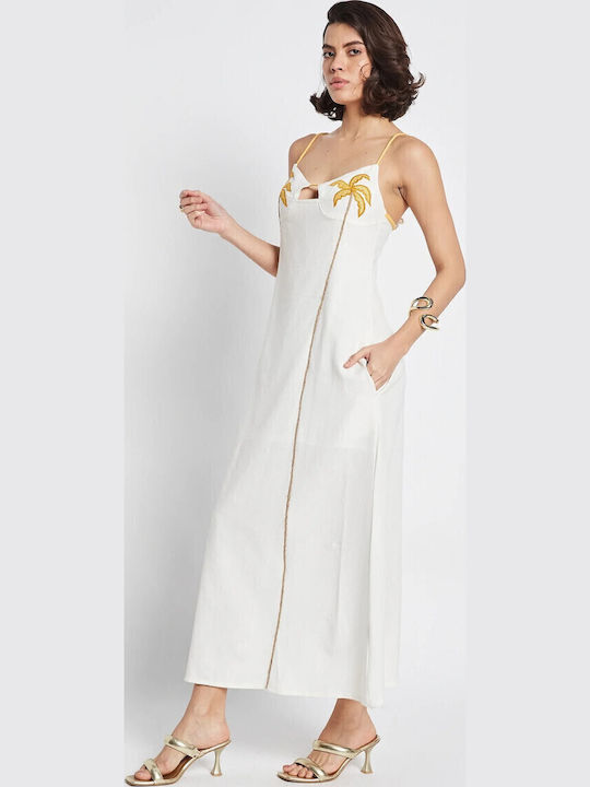 Summer Maxi Dress for Wedding - Christening Ecru