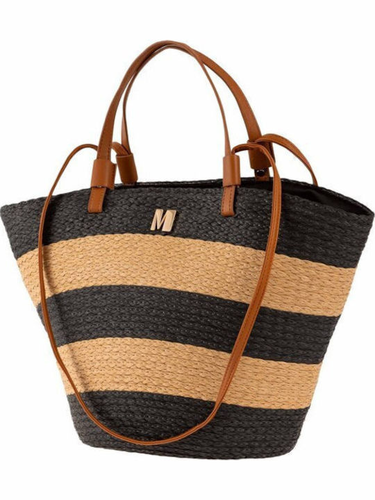 Modissimo Korbweide Strandtasche Schwarz