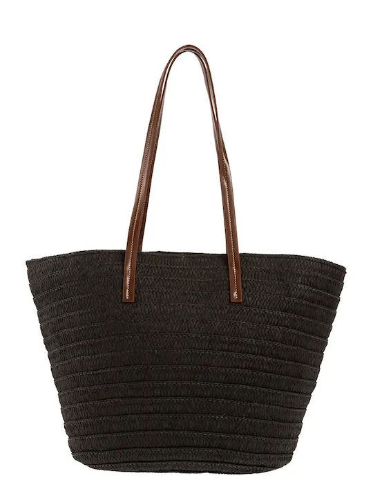 Modissimo Straw Beach Bag Black
