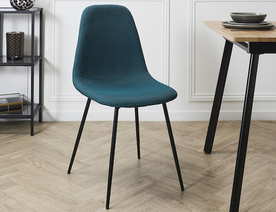 Atom Scaune Sala de mese Albastru 1buc 44x54x86buc