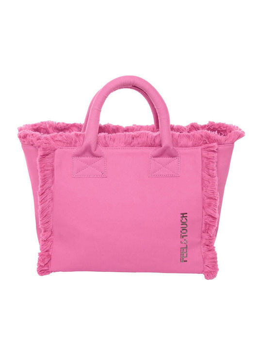 Feel & Touch Caribbean Fabric Beach Bag Pink