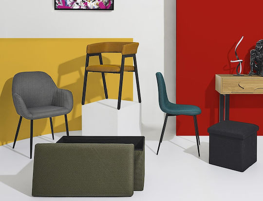 Atom Scaune Sala de mese Albastru 1buc 44x54x86buc