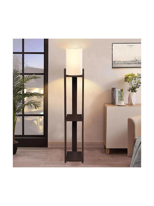 GloboStar Ventora Floor Lamp H142xW20cm. with Socket for Bulb E27 Brown