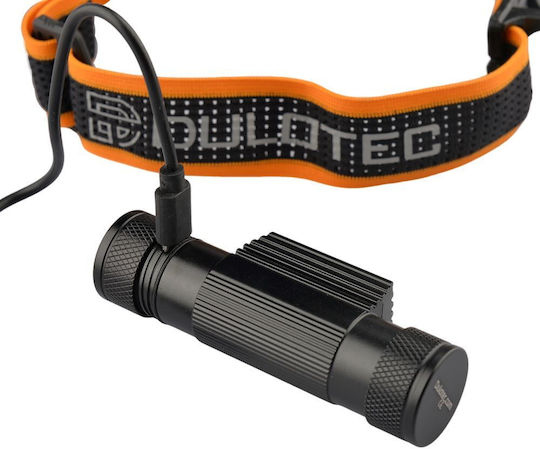 Powerful Dulotec H4 Pro V2.0 Headlamp + 3400 mAh Battery White Blue Light