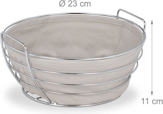 Relaxdays Bread Box Inox Gray 11x23cm