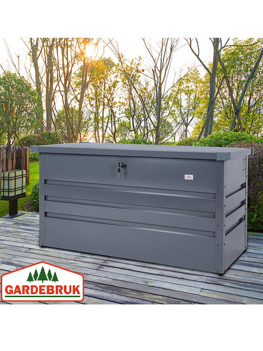 Deuba Cutie de depozitare pentru exterior Metalic 360lt Gri L120xW62xH63buc