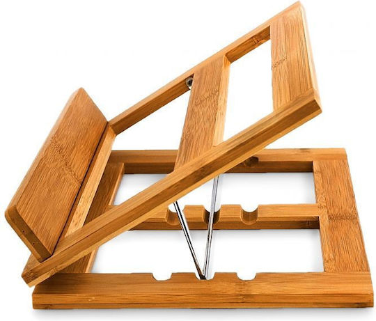 Adjustable Book Stand 3 Angles Bamboo 22 X 33 X 22.5 Cm