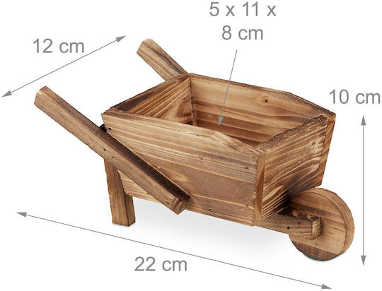 Flower Pots 2 Pieces Rustic Decor Brown