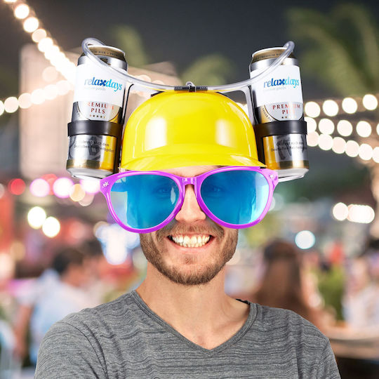 Yellow Beer Drinking Cap Relaxdays