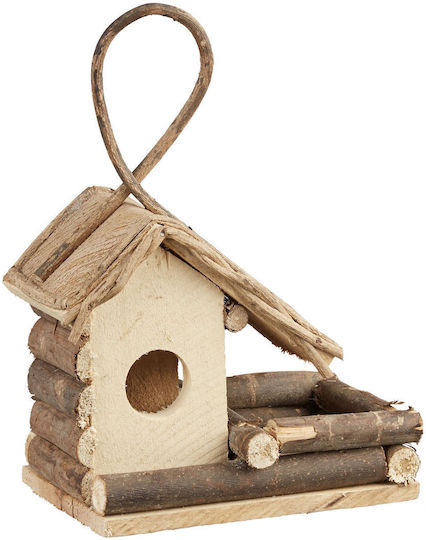 Rustic Decorative Hanging Bird House Wood 29 X 20 X 12 Cm