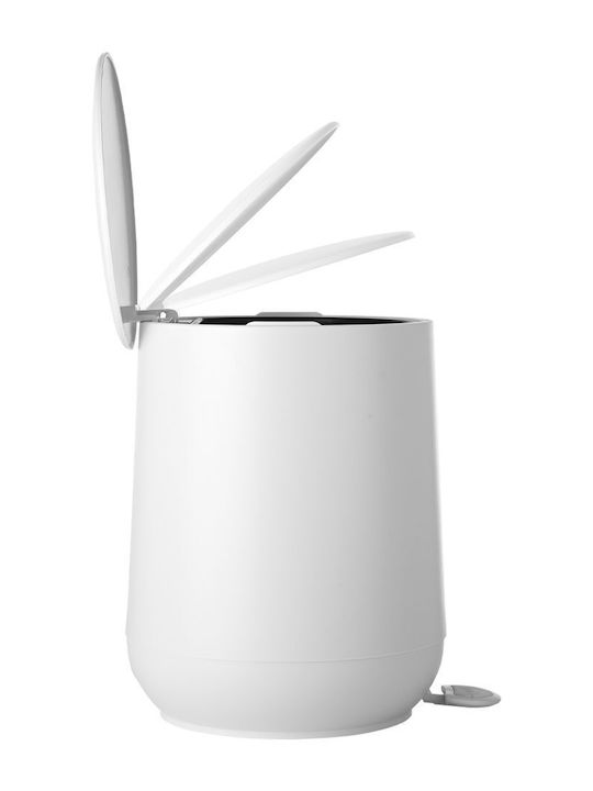 Estia Fjord Plastic Toilet Brush and Basket Set Soft Close 5lt White