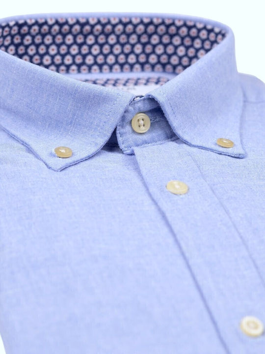 Cu mânecă lungă In Cămașă Light Blue