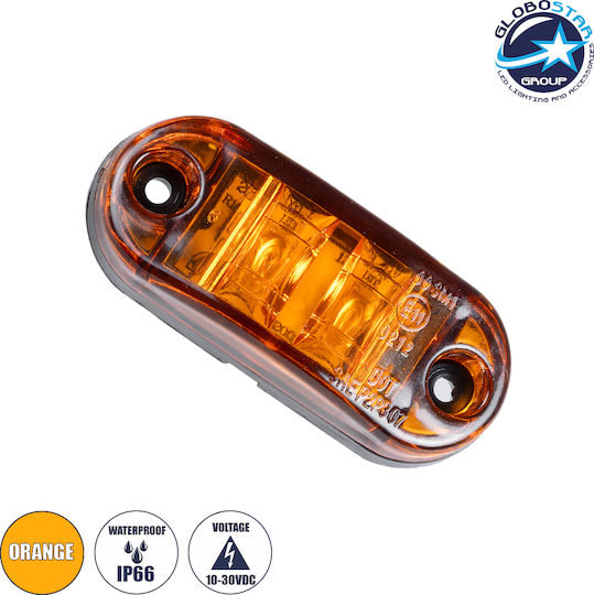 GloboStar Φως Όγκου Φορτηγού 24V - Πορτοκαλί 79908