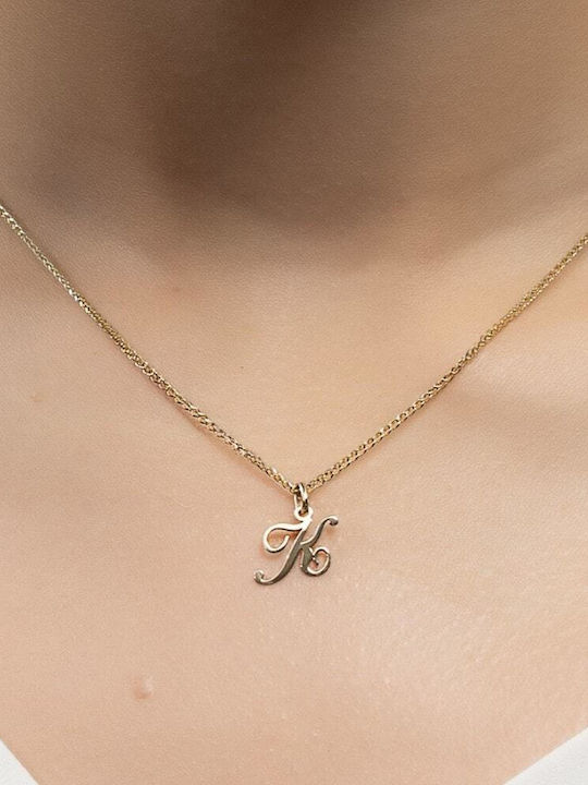 Eforo Monogram Charm in 9K Gold
