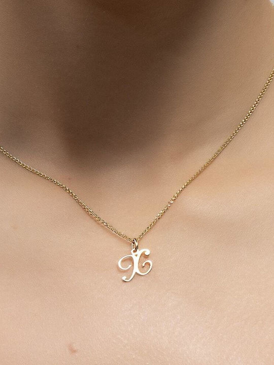 Eforo Monogramm Anhänger aus 9K Gold