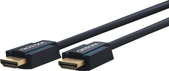 Clicktronic HDMI 2.0 Premium High Speed 4K 60Hz HDR Cable HDMI male - HDMI male 10m Μαύρο