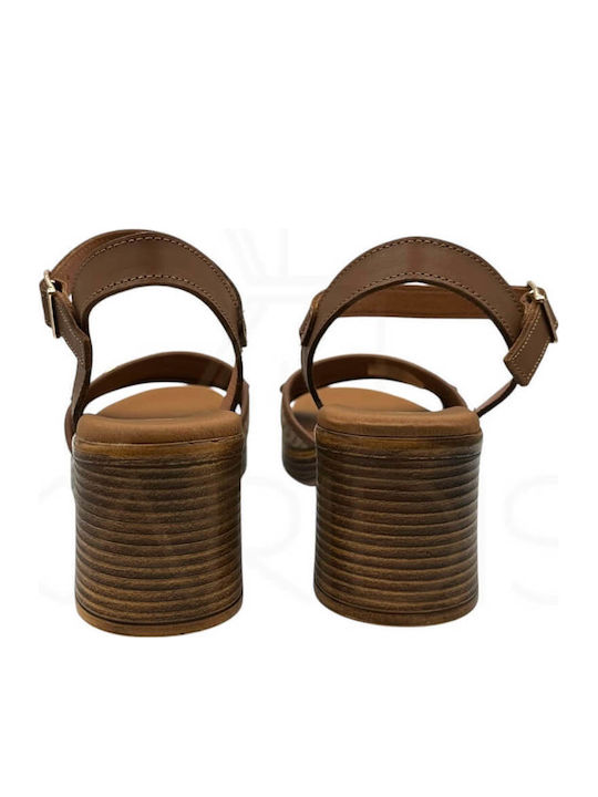 Leder Sandalen Anatomisch Tabac Braun