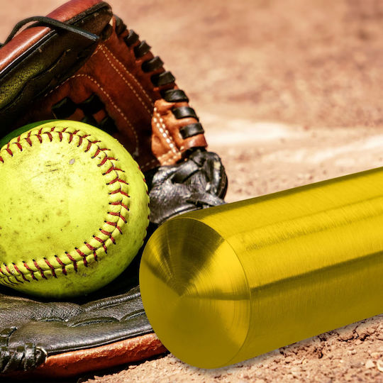 Bâtă de Baseball Aluminiu Aurie 86 X 5 Cm