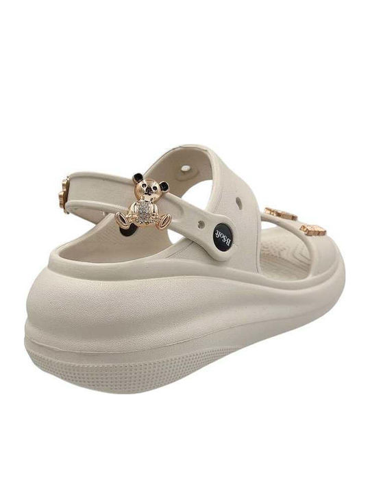 Damen Zehentrenner Im Stil Pédila In Beige Farbe